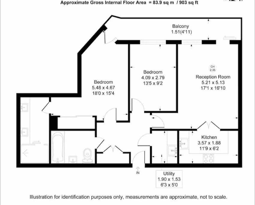 Stunning 2 Bed Thames River View - Appartamento